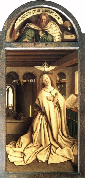 The Ghent Altarpiece Prophet Micheas; Mary of the Annunciation