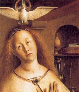 The Ghent Altarpiece Mary of the Annunciation (detail)