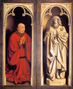 The Ghent Altarpiece St John the Evangelist and the Donor's Wife