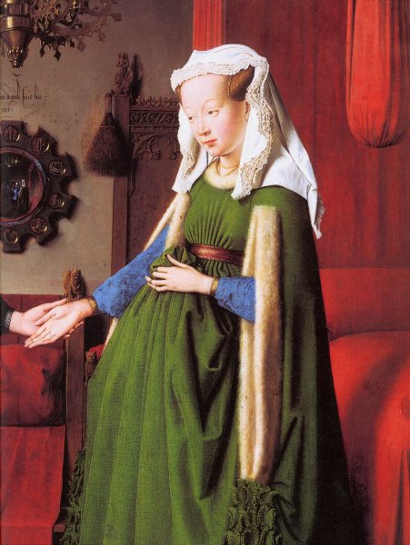 Portrait of Giovanni Arnolfini and his Wife (detail)