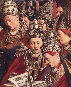 The Ghent Altarpiece- Adoration of the Lamb (detail 8) 1425-29